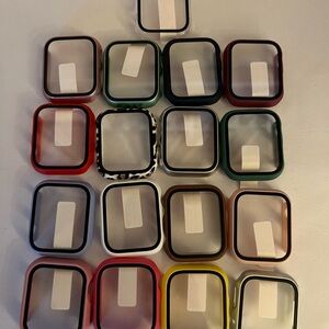 Apple Watch Case and Covers Set of 17 in various colors, 41 mm